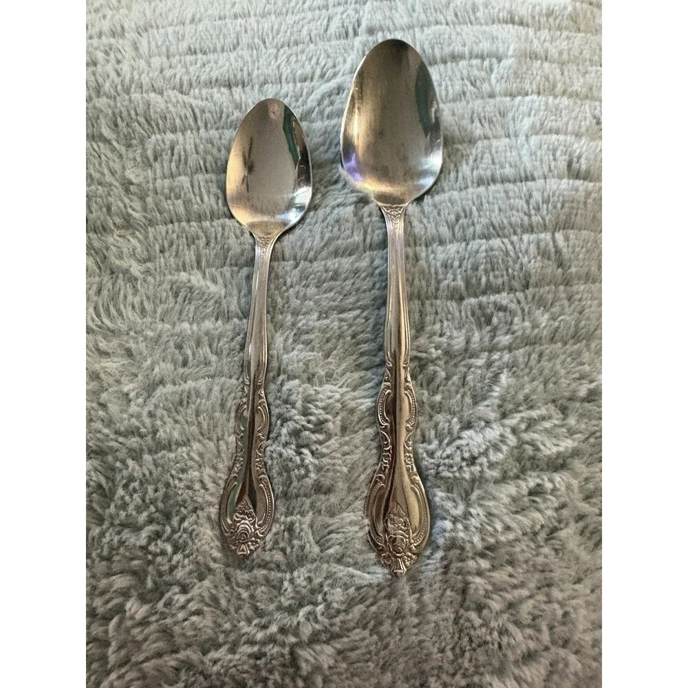 International Silver Company Stainless Flatware Teaspoon And Tablespoon